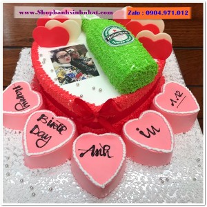 Bánh Sinh Nhật Hình Lon Bia Chai Rượu - LK11